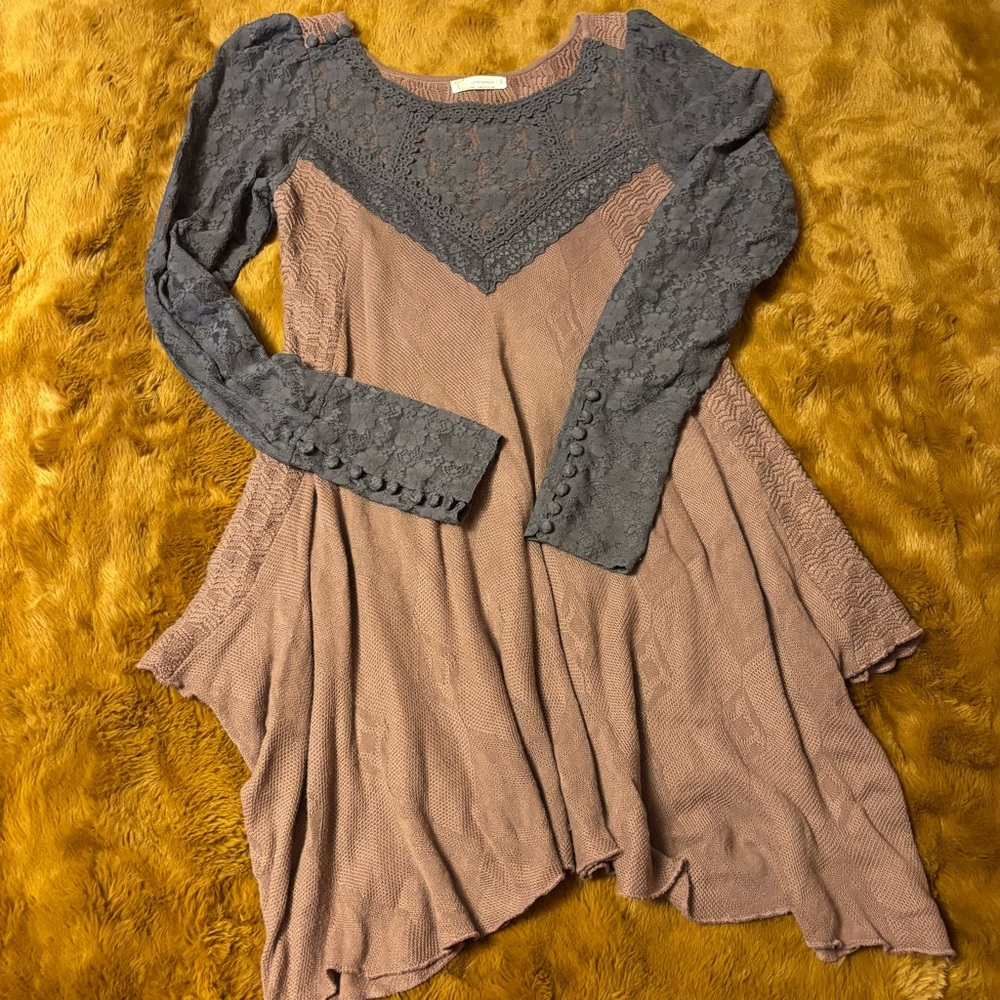 Free People Lace Tunic Top